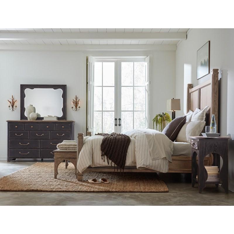 Large Picture of Hooker Furniture 7050-90266-85 Americana King Panel Bed