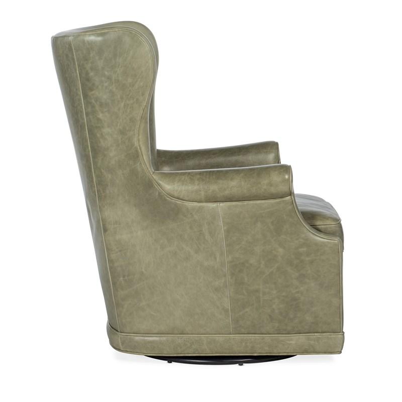 Large Picture of Hooker Furniture CC536-SW-031 Mai Wing Swivel Club Chair