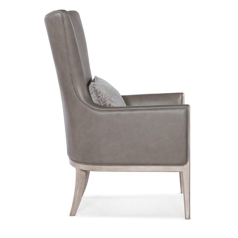 Large Picture of Hooker Furniture CC903-092 Kyndall Club Chair with Accent Pillow
