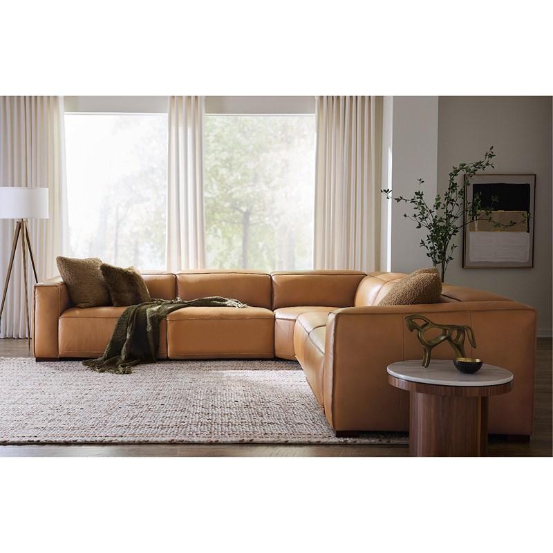 Large Picture of Hooker Furniture SS404-5PC4-080 Fresco 5 Seat Sectional 4-Power Recline & Power Headrest
