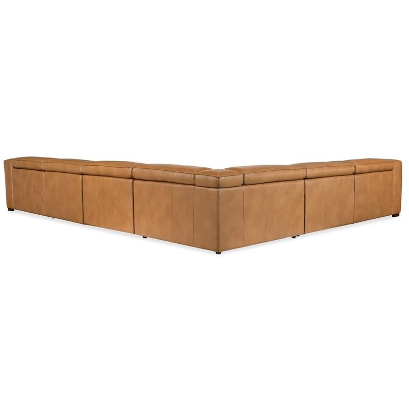 Large Picture of Hooker Furniture SS404-6PC3-080 Fresco 6 Seat Sectional 3-Power Recline & Power Headrest