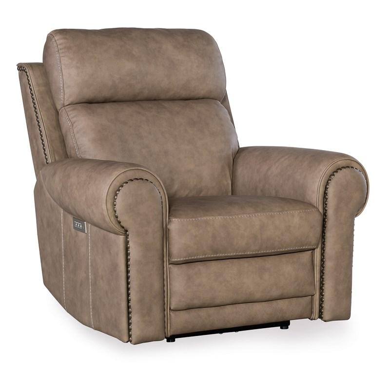 Hooker Furniture SS635-PHZL1-082 Duncan Power Recliner with Power Headrest & Lumbar
