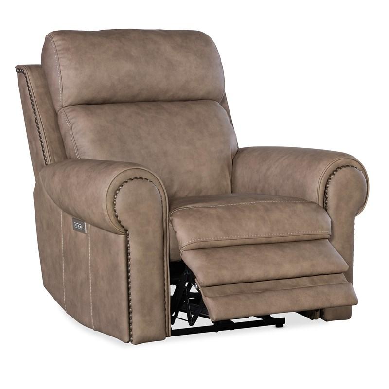 Large Picture of Hooker Furniture SS635-PHZL1-082 Duncan Power Recliner with Power Headrest & Lumbar