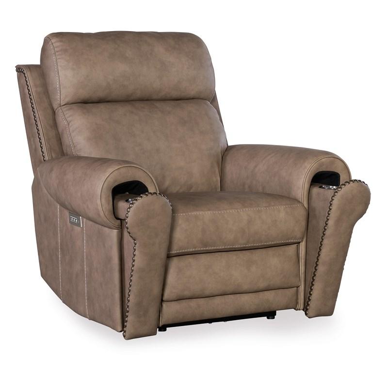 Large Picture of Hooker Furniture SS635-PHZL1-082 Duncan Power Recliner with Power Headrest & Lumbar
