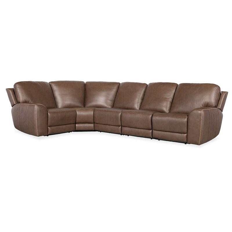 Hooker Furniture SS640-5PC2-088 Torres 5 Piece Sectional with Power Recline & Power Headrest