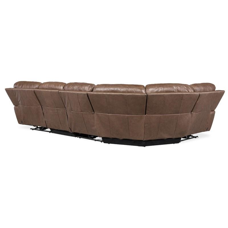 Large Picture of Hooker Furniture SS640-5PC2-088 Torres 5 Piece Sectional with Power Recline & Power Headrest
