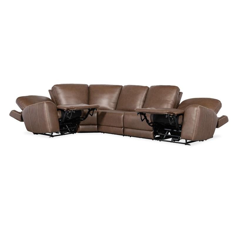 Large Picture of Hooker Furniture SS640-5PC2-088 Torres 5 Piece Sectional with Power Recline & Power Headrest