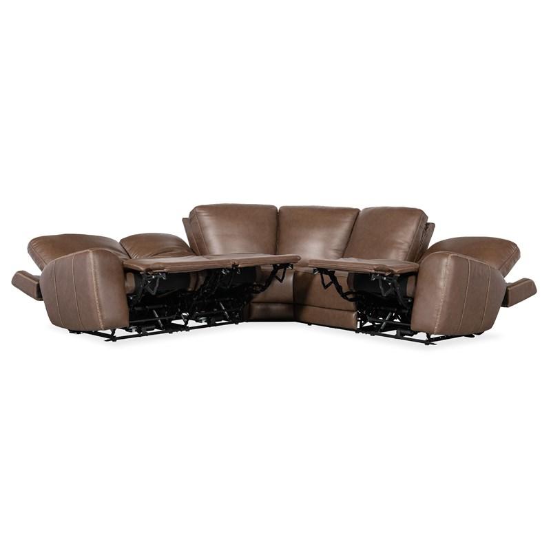 Large Picture of Hooker Furniture SS640-5PC3-088 Torres 5 Piece Sectional with Power Recline & Power Headrest