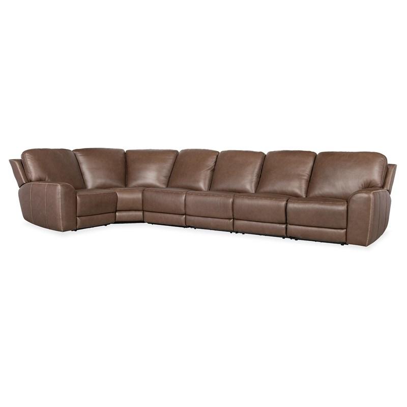 Hooker Furniture SS640-6PC2-088 Torres 6 Piece Sectional with Power Recline & Power Headrest