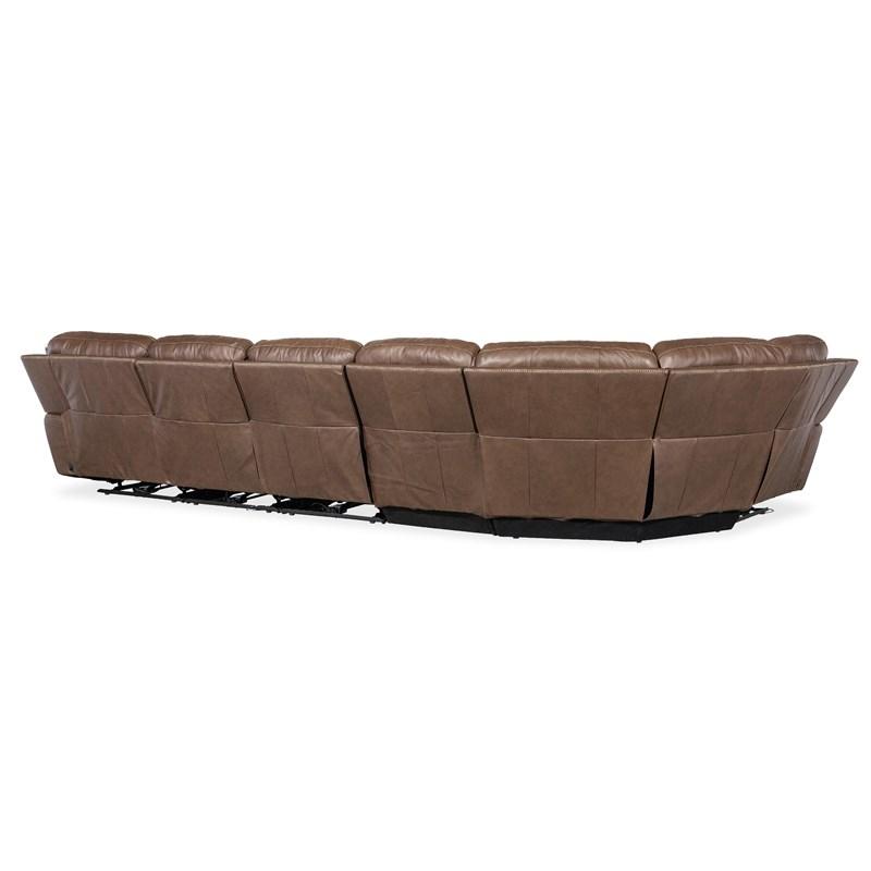 Large Picture of Hooker Furniture SS640-6PC2-088 Torres 6 Piece Sectional with Power Recline & Power Headrest