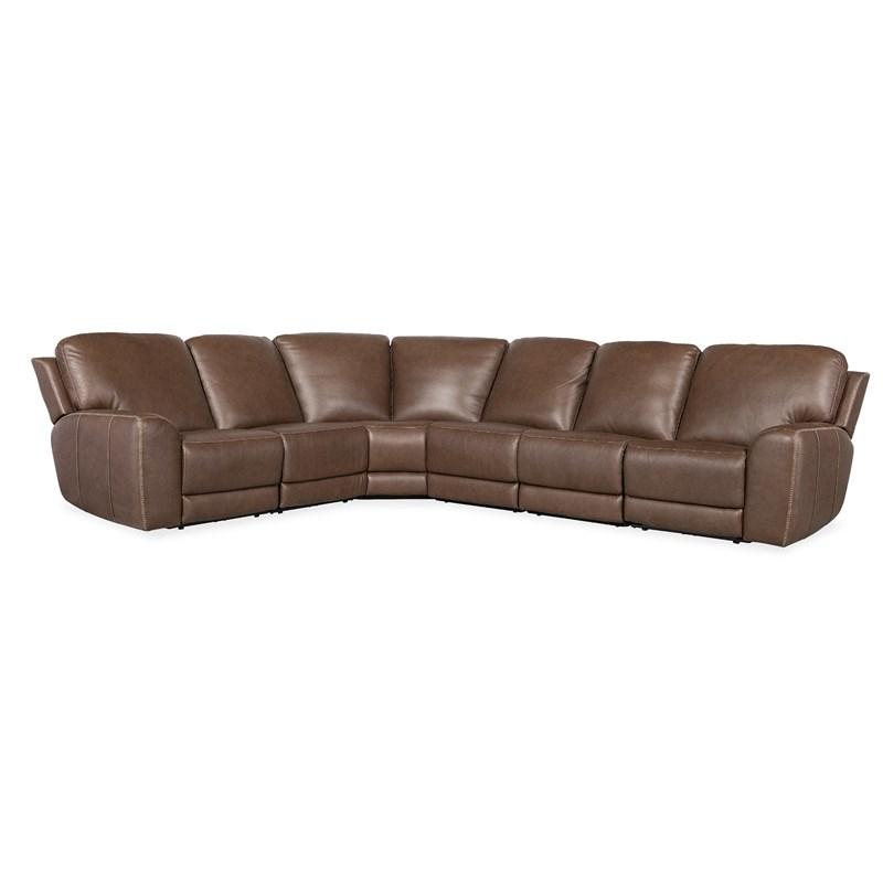 Hooker Furniture SS640-6PC3-088 Torres 6 Piece Sectional with Power Recline & Power Headrest