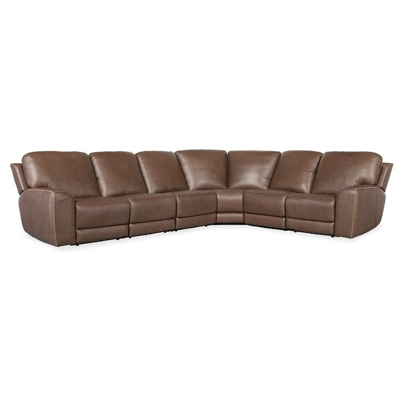 Hooker Furniture SS640-6PC4-088 Torres 6 Piece Sectional with Power Recline & Power Headrest