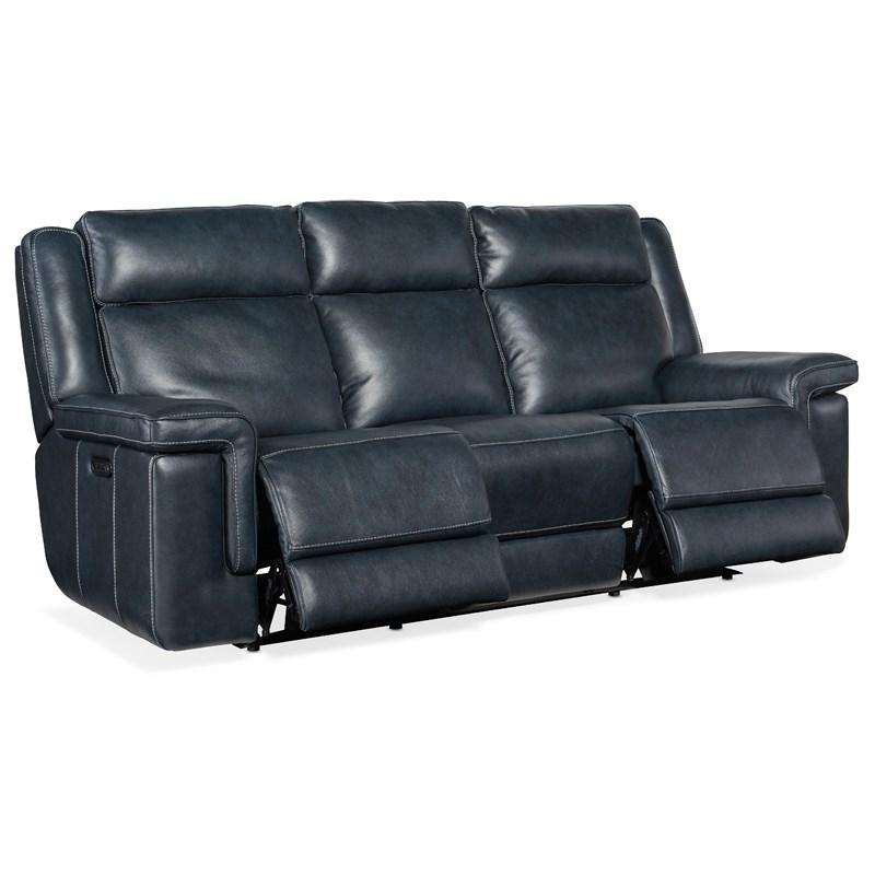 Large Picture of Hooker Furniture SS705-PHL3-047 Montel Lay Flat Power Sofa with Power Headrest & Lumbar
