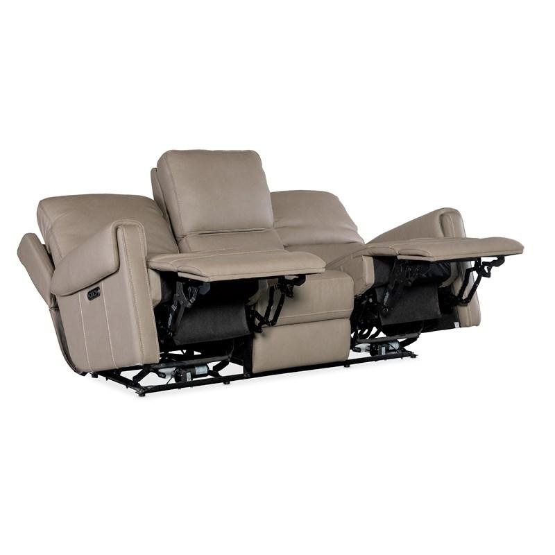 Large Picture of Hooker Furniture SS718-PHZ3-090 Somers Sofa with Power Recline & Power Headrest