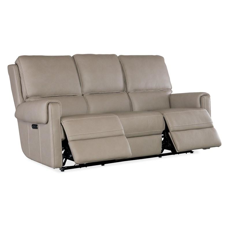 Large Picture of Hooker Furniture SS718-PHZ3-090 Somers Sofa with Power Recline & Power Headrest