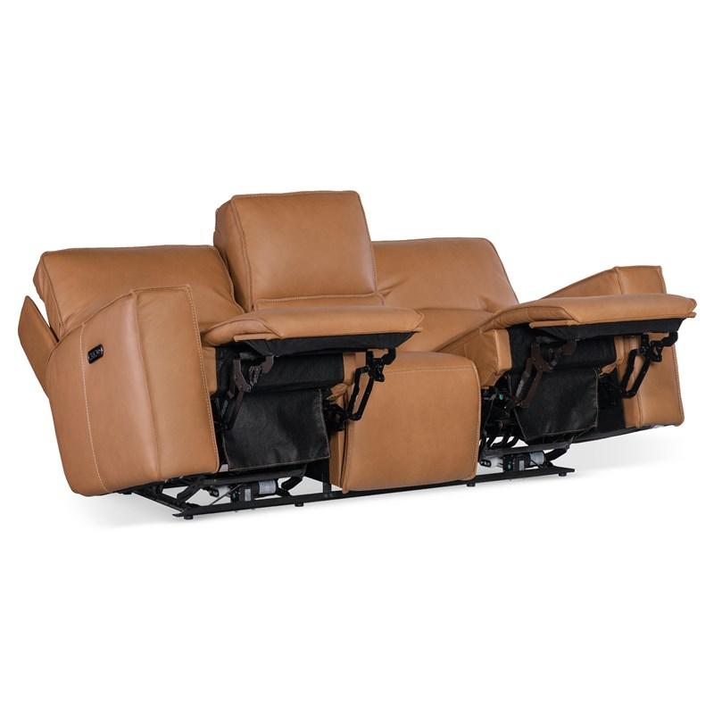 Large Picture of Hooker Furniture SS727-PHZ3-084 Miles Zero Gravity Sofa with Power Recline Power Headrest