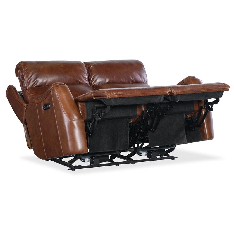 Large Picture of Hooker Furniture SS734-PHZ2-088 Harlan Zero Gravity Loveseat with Power Recline & Power Headrest