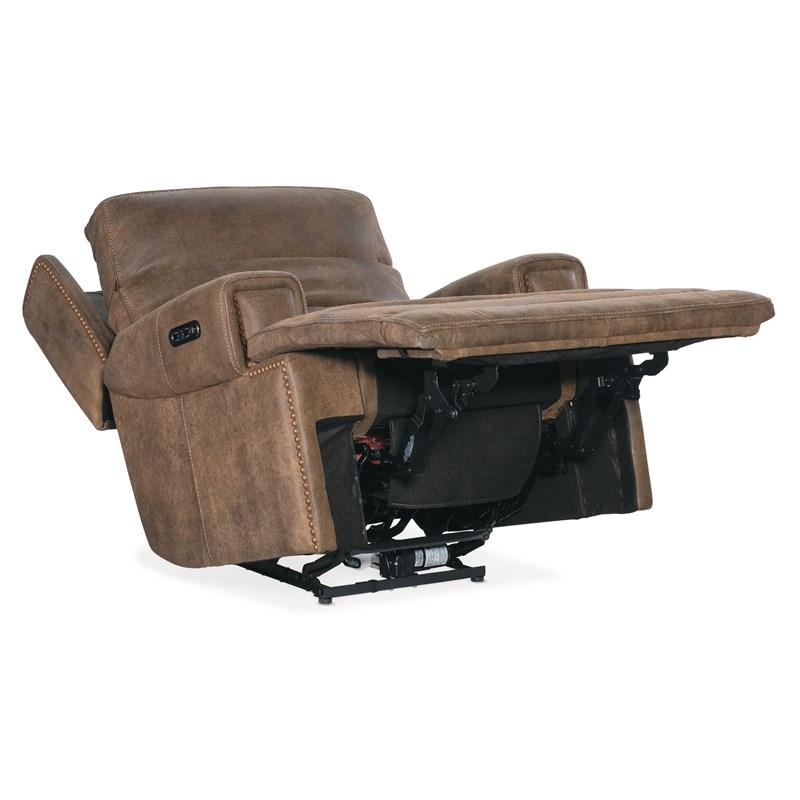 Large Picture of Hooker Furniture SS762-PHZ1-085 Wheeler Power Recliner with Power Headrest