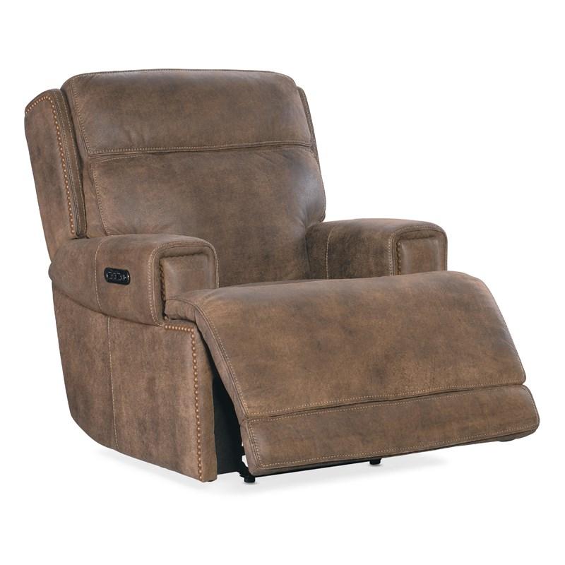 Large Picture of Hooker Furniture SS762-PHZ1-085 Wheeler Power Recliner with Power Headrest