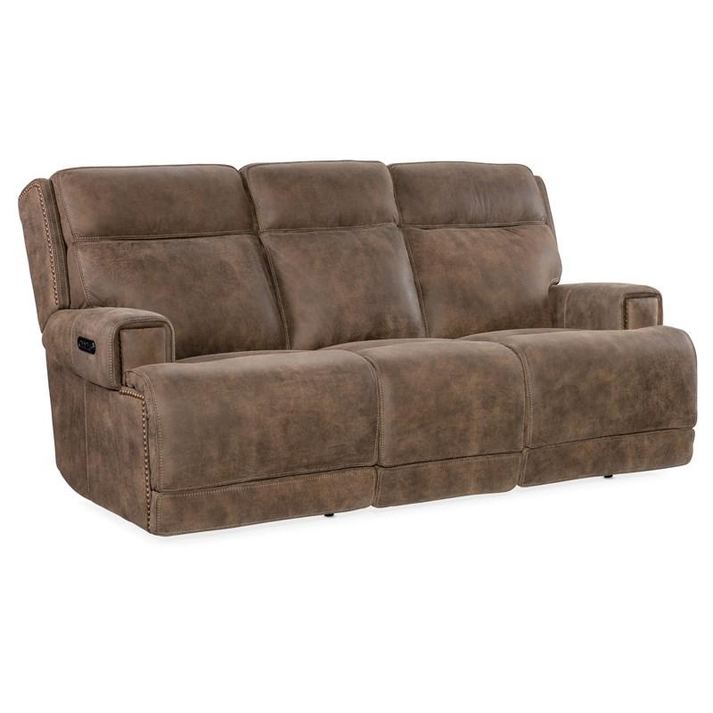 Hooker Furniture SS762-PHZ3-085 Wheeler Sofa with Power Recline & Power Headrest