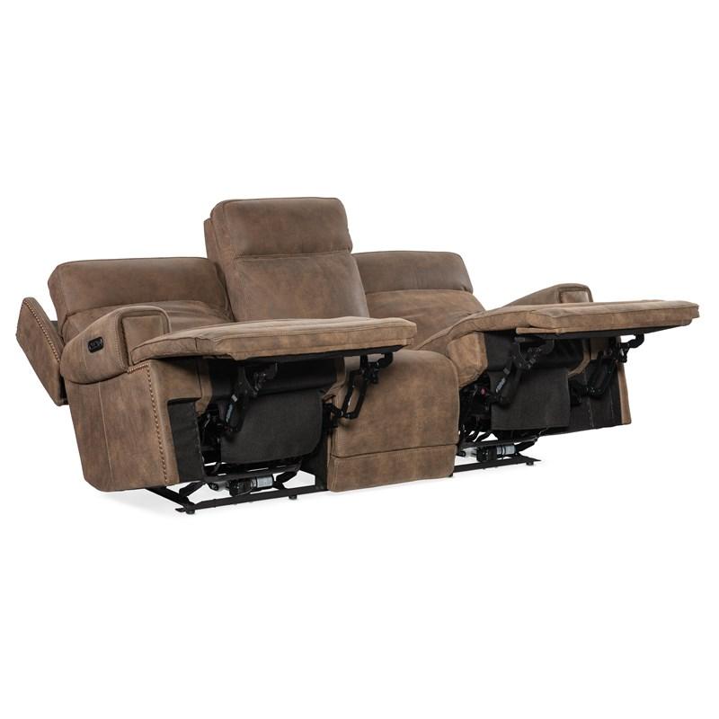 Large Picture of Hooker Furniture SS762-PHZ3-085 Wheeler Sofa with Power Recline & Power Headrest