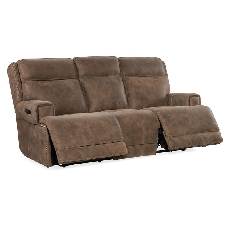 Large Picture of Hooker Furniture SS762-PHZ3-085 Wheeler Sofa with Power Recline & Power Headrest