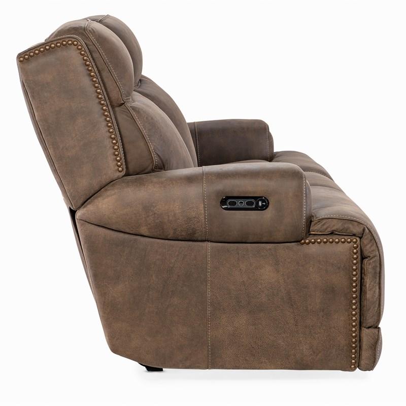Large Picture of Hooker Furniture SS762-PHZ3-085 Wheeler Sofa with Power Recline & Power Headrest