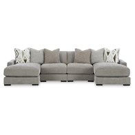 Benchcraft Aslan Court 20305S5 4 pc Sofa Pit Sectional (Sofas - Stationary)