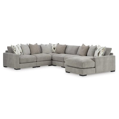 Benchcraft Aslan Court 20305S7 6 pc Sectional with Chaise