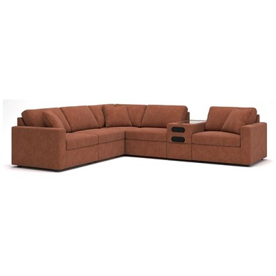 Signature Design by Ashley Modmax 92102S14 6 pc Sectional with Audio Console