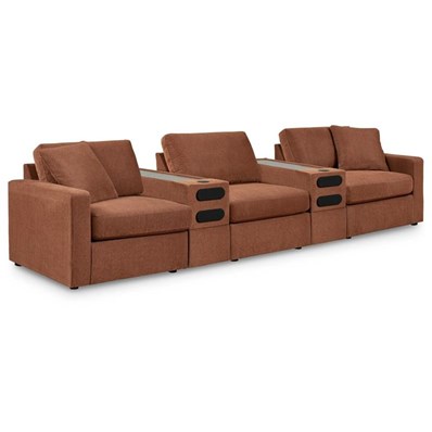 Signature Design by Ashley Modmax 92102S15 5 pc Sectional with Audio Consoles