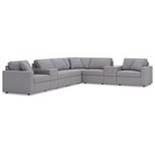 Signature Design by Ashley Modmax 92104S11 8 pc Sectional with Storage Consoles