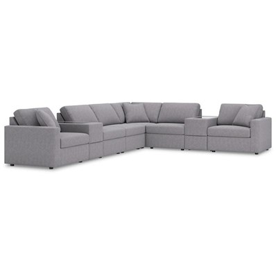 Signature Design by Ashley Modmax 92104S11 8 pc Sectional with Storage Consoles