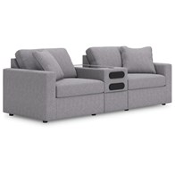 Signature Design by Ashley Modmax 92104S13 3 pc Sectional with Audio Console (Loveseats - Stationary)