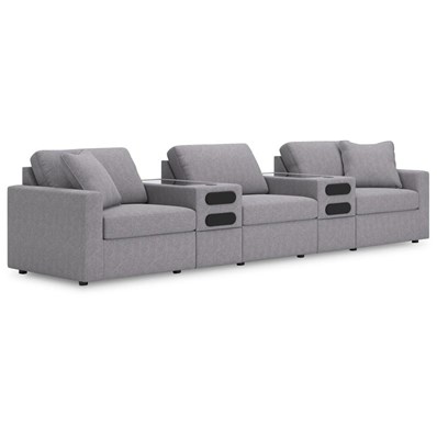 Signature Design by Ashley Modmax 92104S15 5 pc Sectional with Audio Consoles