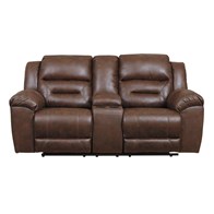 Signature Design by Ashley Stoneland 3990496C Double Reclining Power Loveseat with Console (Loveseats - Power Recline)