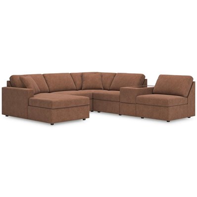 Signature Design by Ashley Modmax 92102S21 6 pc Sectional with Chaise and Storage Console