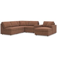 Signature Design by Ashley Modmax 92102S22 6 pc Sectional with Chaise and Storage Console (Sectionals - Stationary)