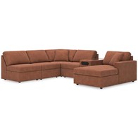Signature Design by Ashley Modmax 92102S25 6 pc Sectional with Chaise and Audio Console (Sectionals - Stationary)
