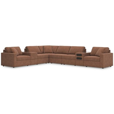 Signature Design by Ashley Modmax 92102S30 8 pc Sectional with Audio and Storage Consoles