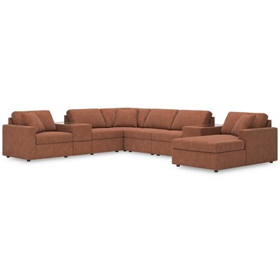 Signature Design by Ashley Modmax 92102S42 8 pc Sectional with Chaise and Storage Consoles