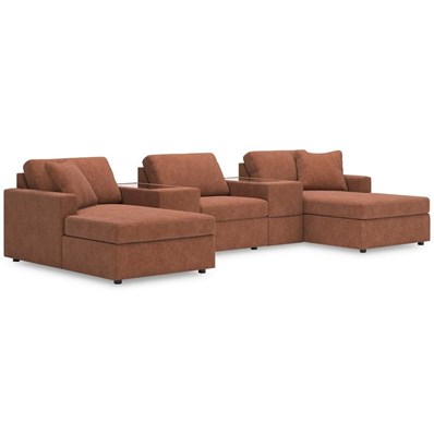 Signature Design by Ashley Modmax 92102S44 5 pc Pit Sectional with Storage Consoles