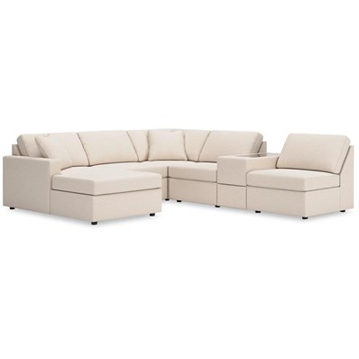 Signature Design by Ashley Modmax 92103S21 6 pc Sectional with Chaise and Storage Console