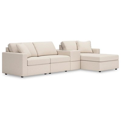 Signature Design by Ashley Modmax 92103S40 4 pc Sectional with Chaise and Storage Console