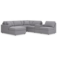 Signature Design by Ashley Modmax 92104S21 6 pc Sectional with Chaise and Storage Console (Sectionals - Stationary)