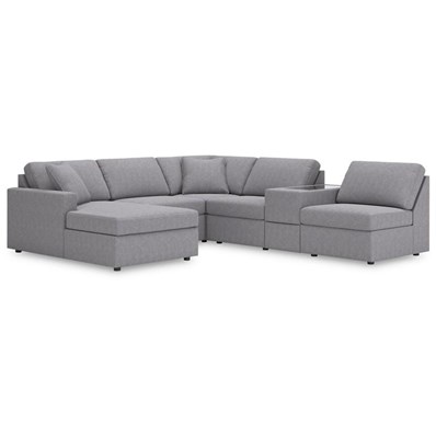 Signature Design by Ashley Modmax 92104S21 6 pc Sectional with Chaise and Storage Console