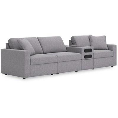 Signature Design by Ashley Modmax 92104S28 4 pc Sectional with Audio Console