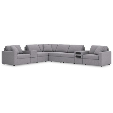 Signature Design by Ashley Modmax 92104S30 8 pc Sectional with Audio and Storage Consoles