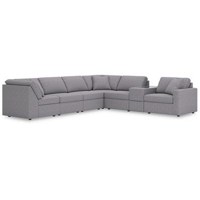 Signature Design by Ashley Modmax 92104S32 7 pc Sectional with Storage Console