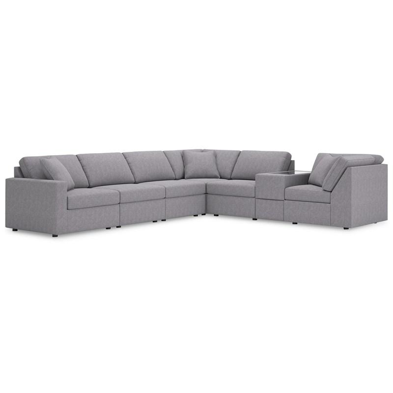Signature Design by Ashley Modmax 92104S33 7 pc Sectional with Storage Console